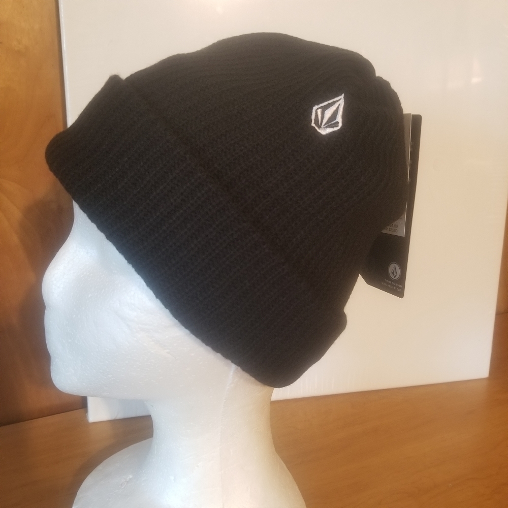 Volcom  Sweep  Lined Beanie Black   NEW  Unisex - Picture 4 of 7
